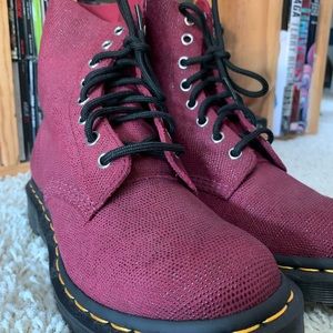 DR. MARTENS 1460 Pascal Red Glitter